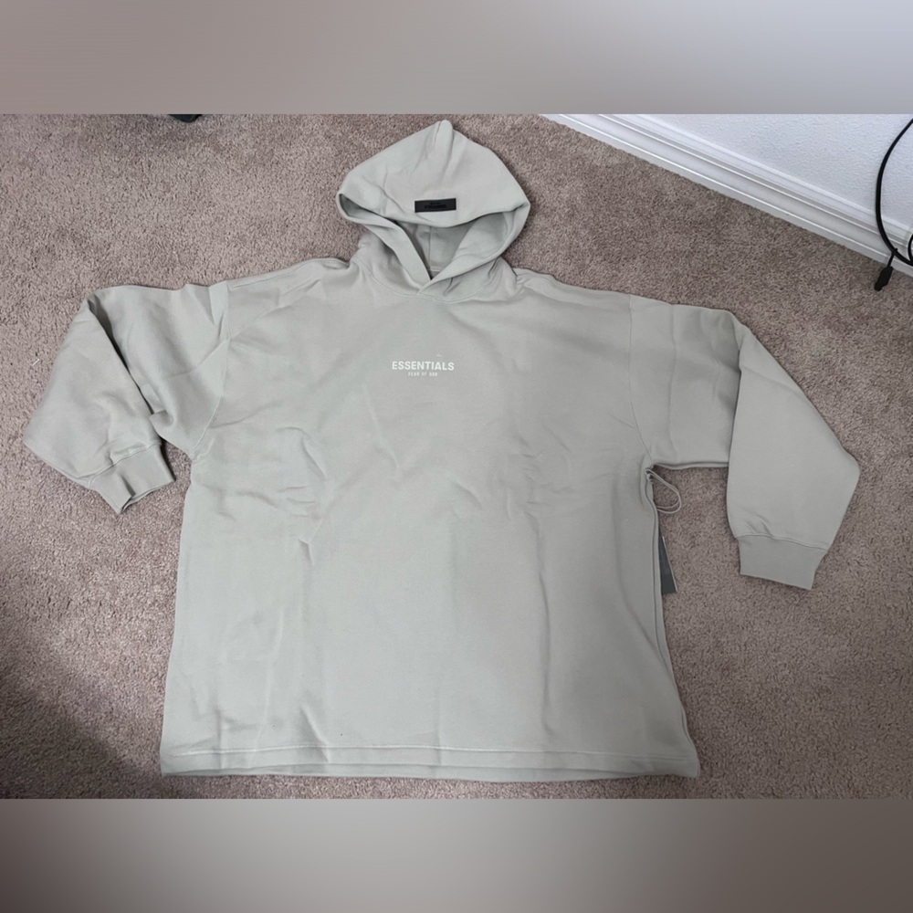 Fear of God essentials beige hoodie xl
